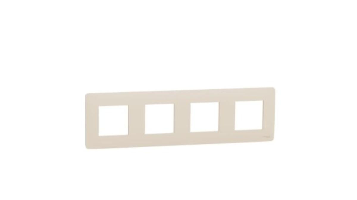 IVORY QUAD FRAME SCHNEIDER UNICA (NU200844)