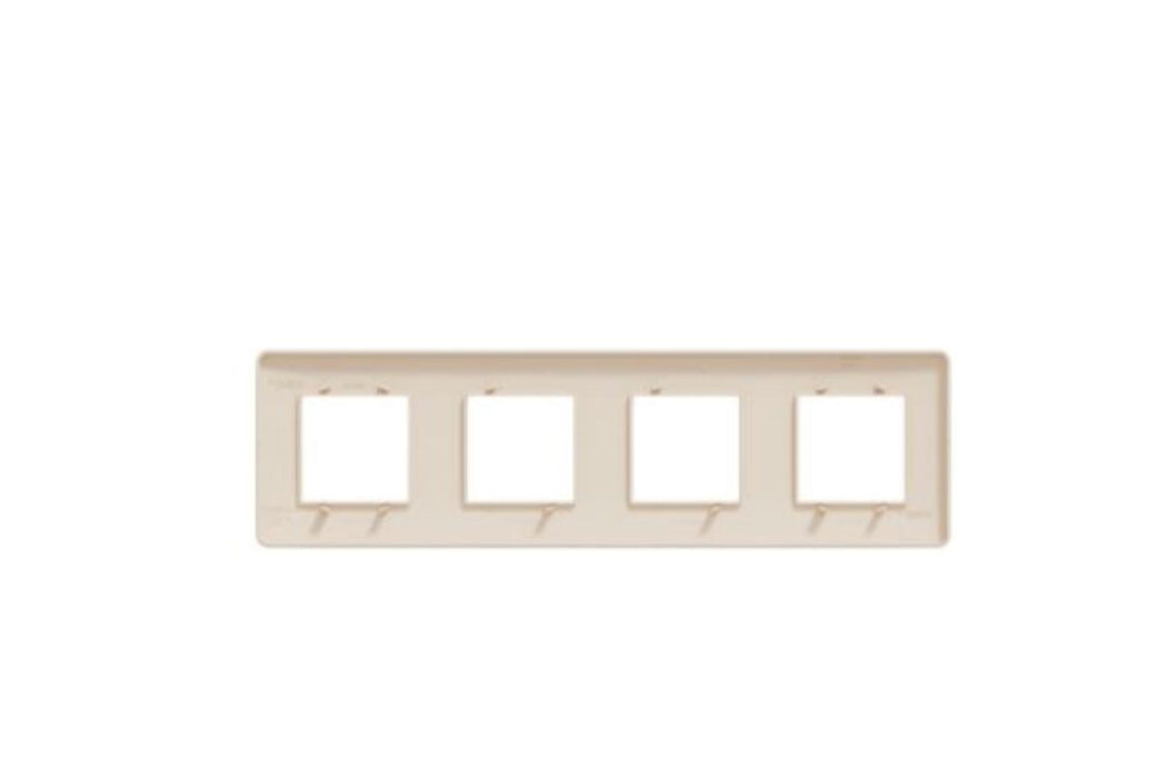 IVORY QUAD FRAME SCHNEIDER UNICA (NU200844)