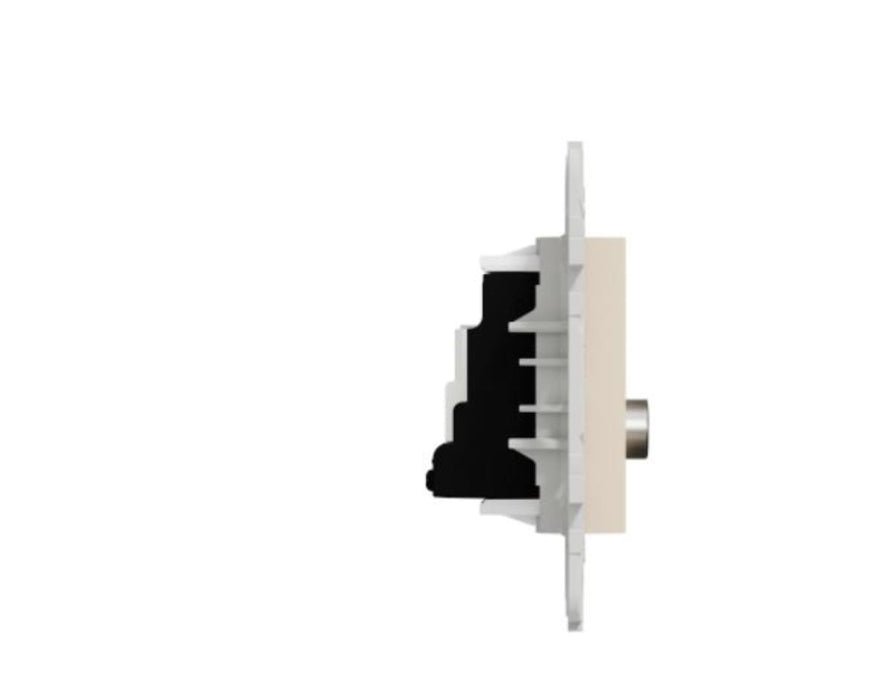 TV OUTLET WITH MOUNTING FRAME 2 MODULE IVORY SCHNEIDER UNICA (NU546244)