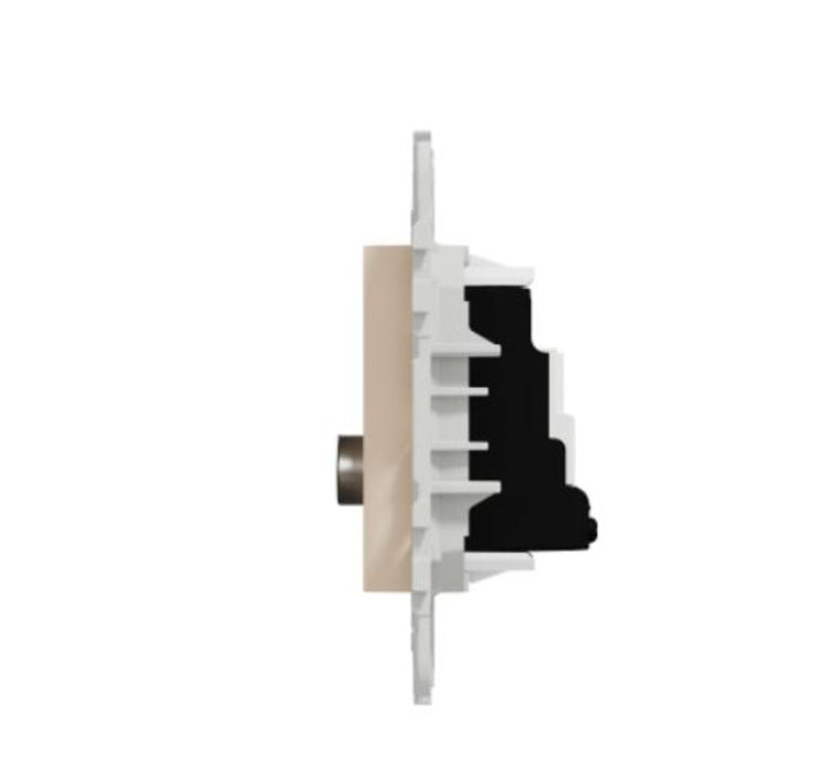 TV OUTLET WITH MOUNTING FRAME 2 MODULE IVORY SCHNEIDER UNICA (NU546244)