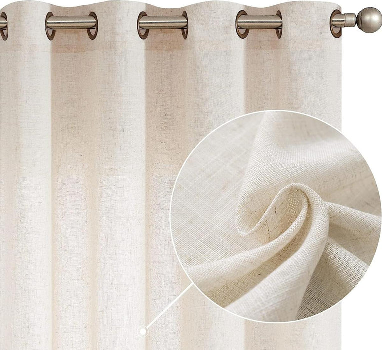 CURTAIN DENSE LINEN CREAM 300 CM