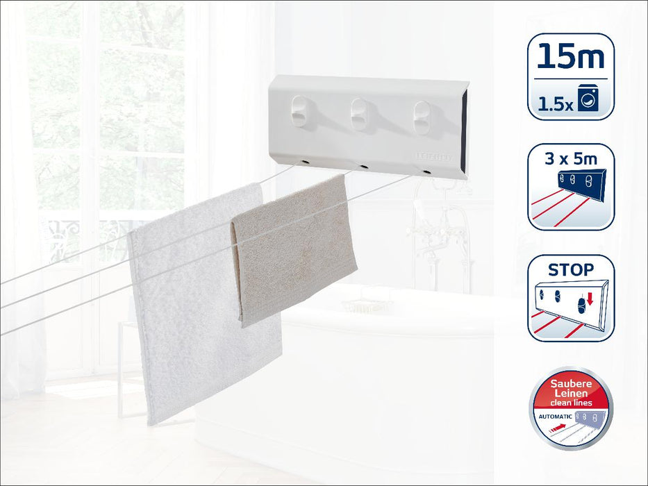 Rollfix Triple 150 Longline wall-mounted dryer