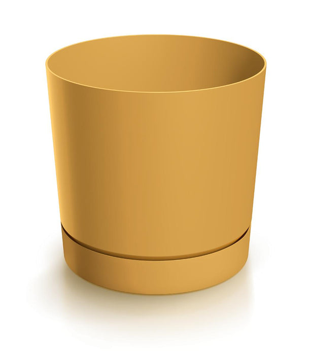 FLOWER POT TUBO P 11CM MUSTARD