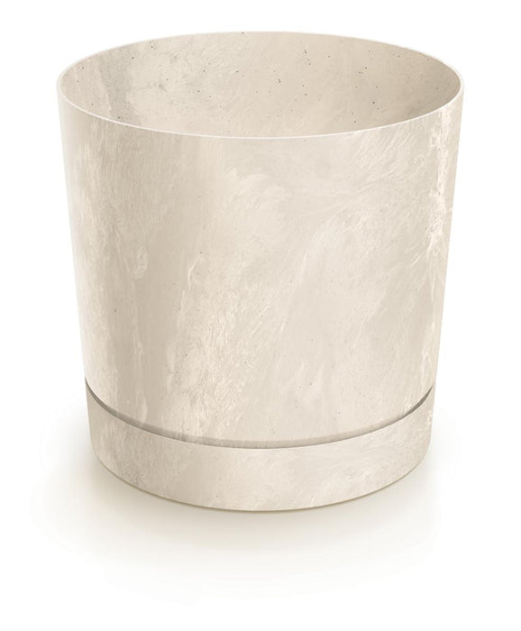 POT TUBO P CONCRETE EFFECT 13CM CREAM