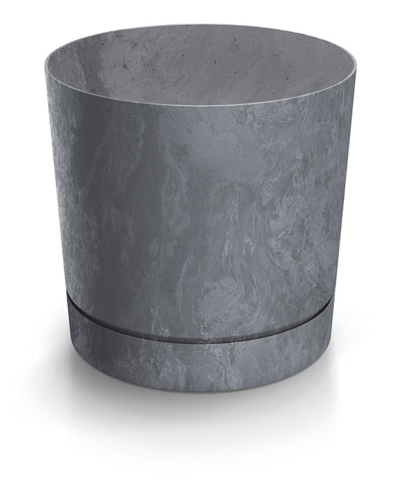 POT TUBO P CONCRETE EFFECT 11CM GRAY