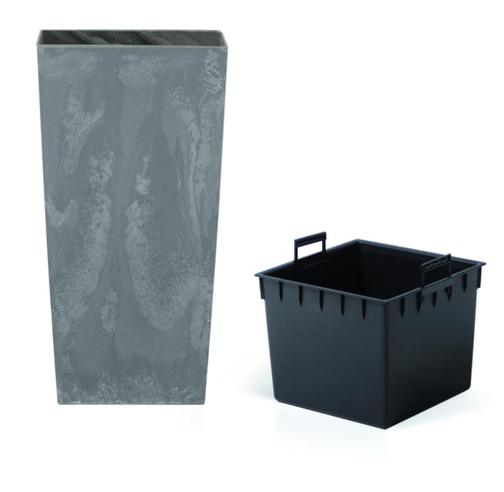 URBI SQUARE POT, CONCRETE EFFECT 40CM GRAY