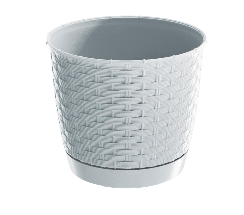 POT RATOLLA ROUND 19CM WHITE