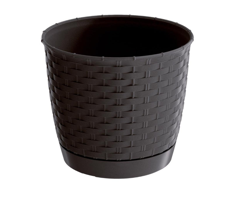 POT RATOLLA ROUND 19CM BROWN