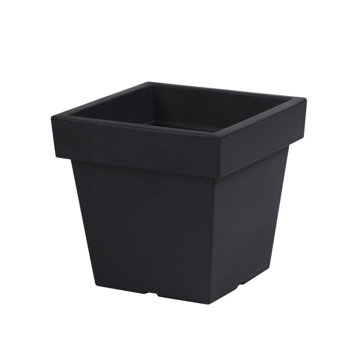 POT LOFLY SQUARE LOW 30CM ANTHRACITE