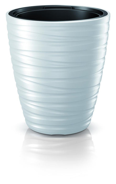 FLOWER POT MAZE WHITE PVC D40CM H41.9CM