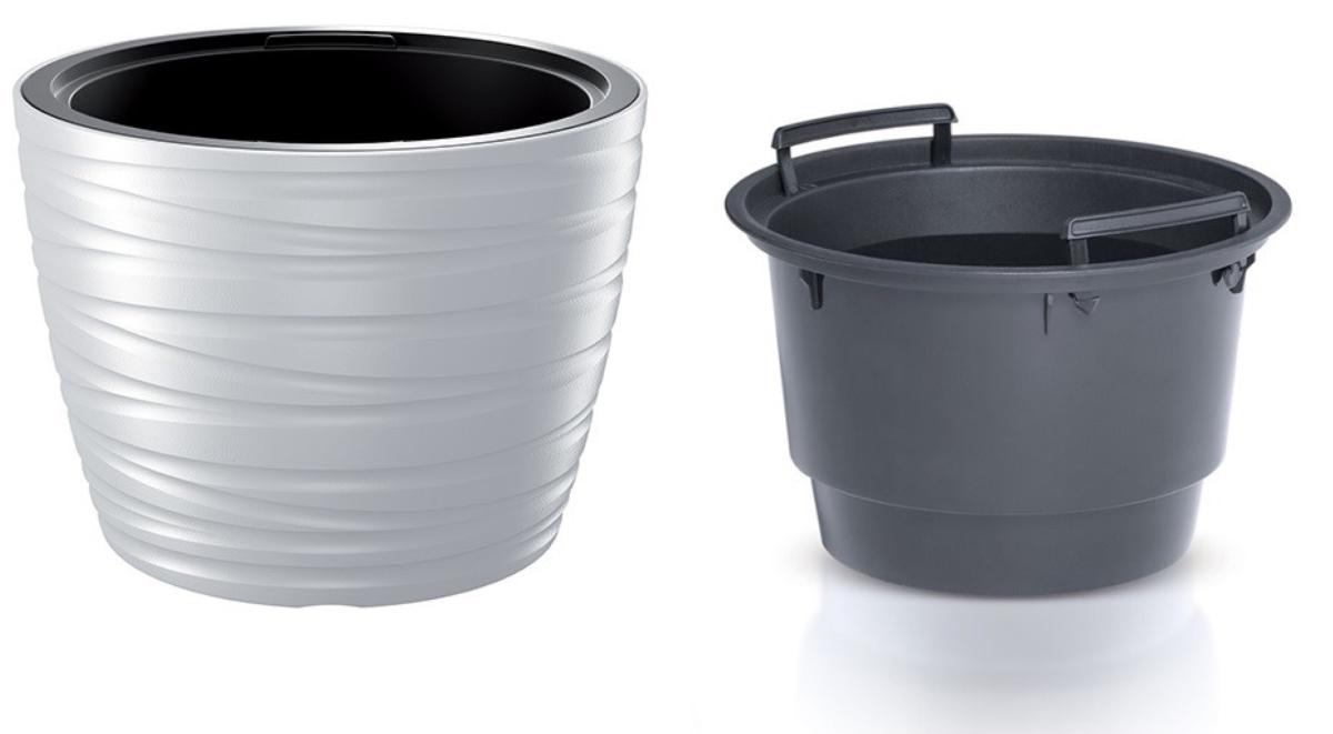 FLOWER POT MAZE WHITE D50CM H34.9CM