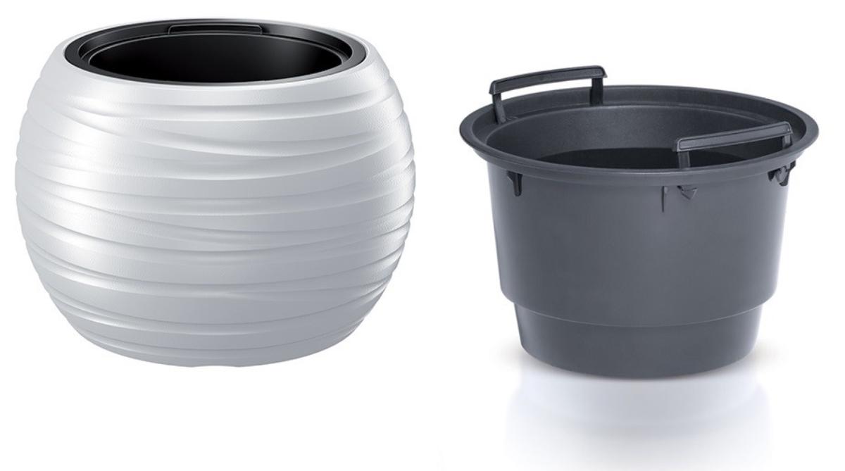 MAZE POT 44CM WHITE