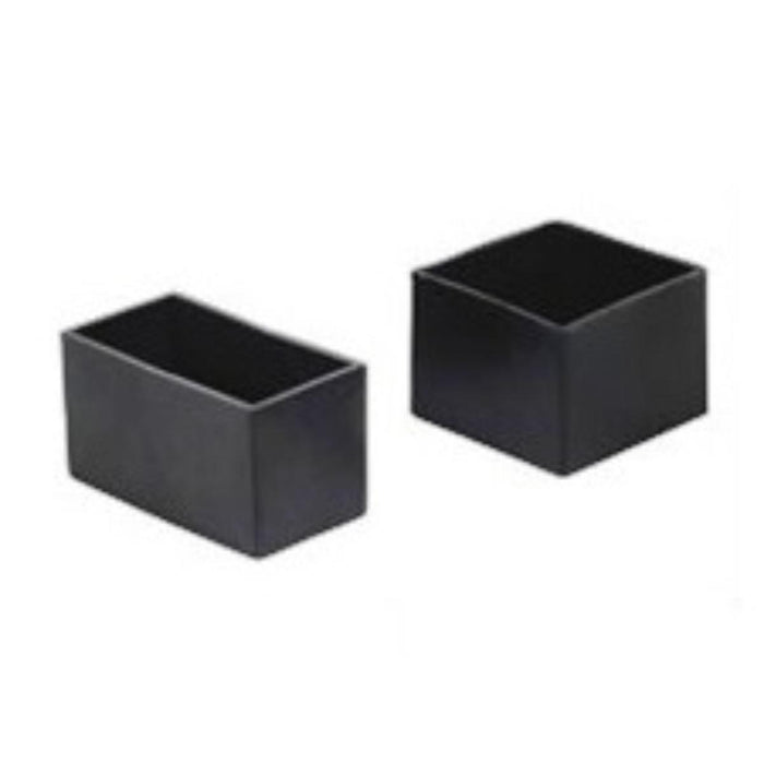 EXTERNAL PLUG 50X50MM - 4 PCS. BLACK