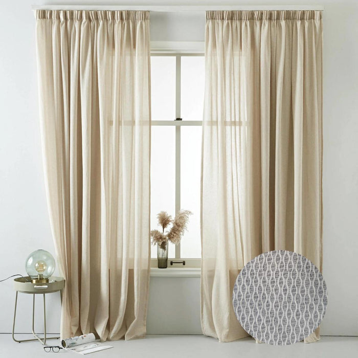 THIN MESH CURTAIN 300CM CREAM
