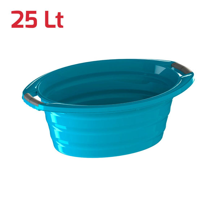 BASIN WITH HANDLES 25L RECA PLAST BLUE