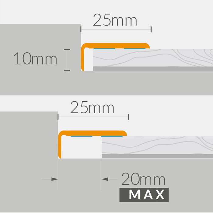 MOLDING CS25 TITAN 25X10MM 2M