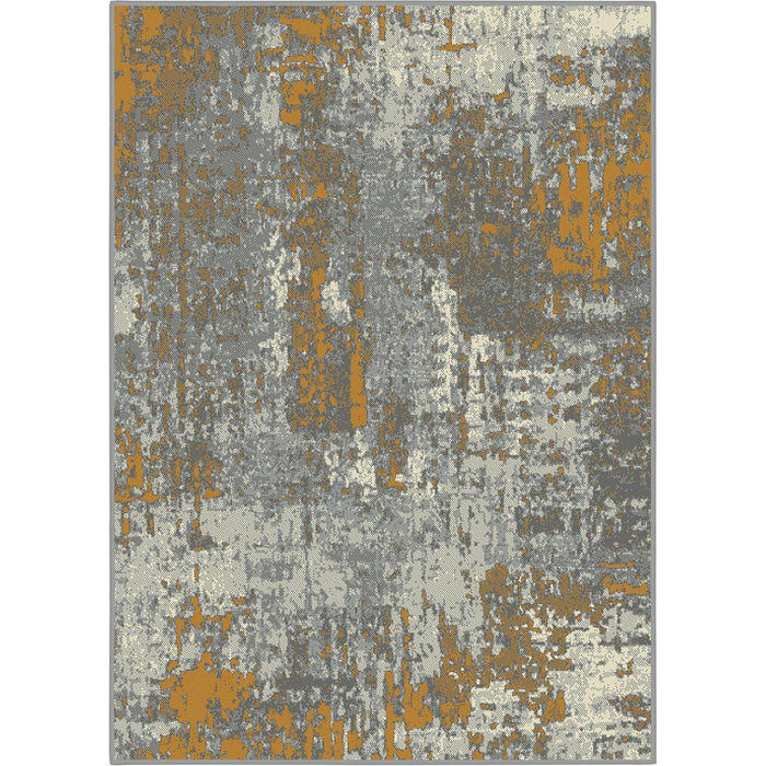 CARPET LANU ABSTRACT MUSTARD-GRAY 160X225