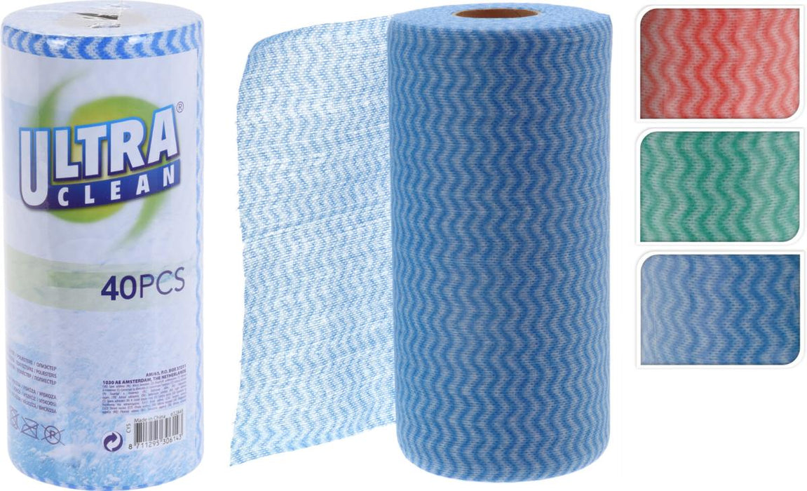 CLEANING WIPES ON A ROLL 40PCS