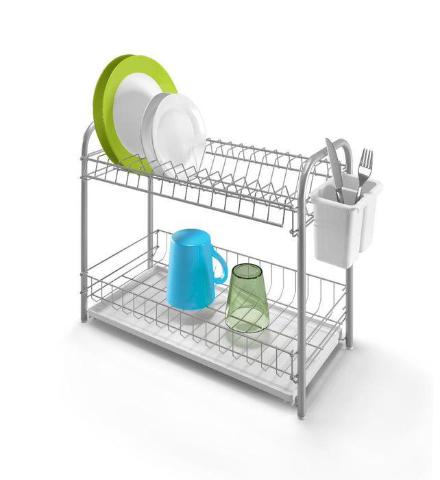 DISH DRYER, DOUBLE-TEX, 2 LEVELS