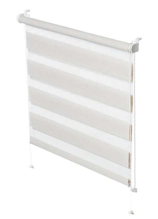 DOUBLE ROLLER BLIND SILK 68X215 CM CREAM