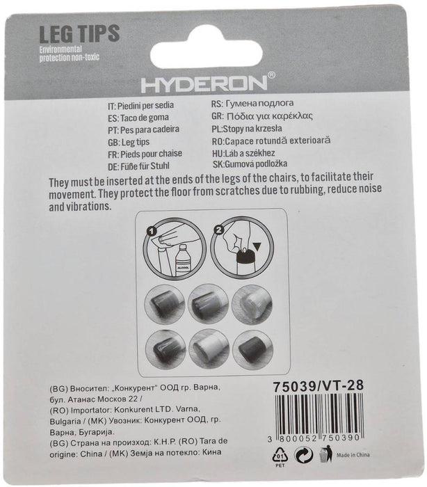 PLUG OUTER VT-28 28MM WHITE 4 PCS