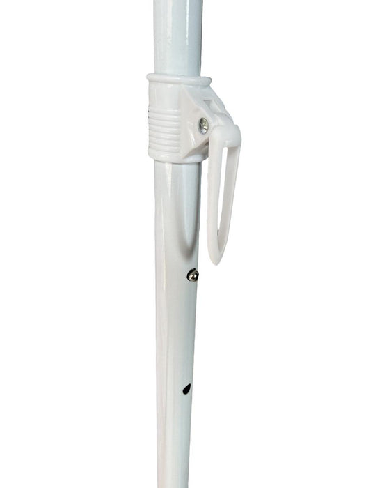 BEACH UMBRELLA WHITE RAINBOW UV PROTECTION 2.2M