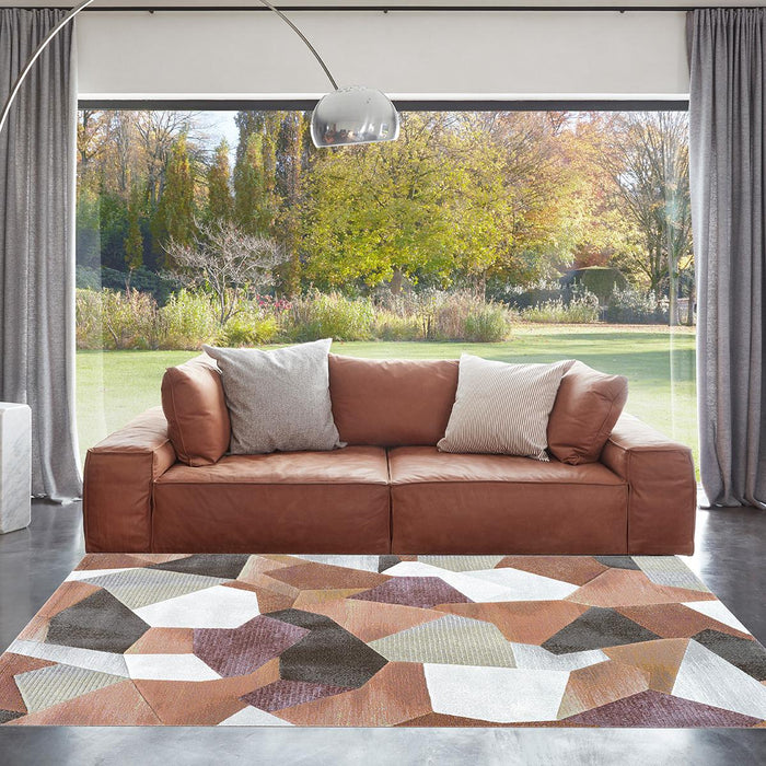 CARPET ARGENTUM 3D FIGURES ORANGE 160X23