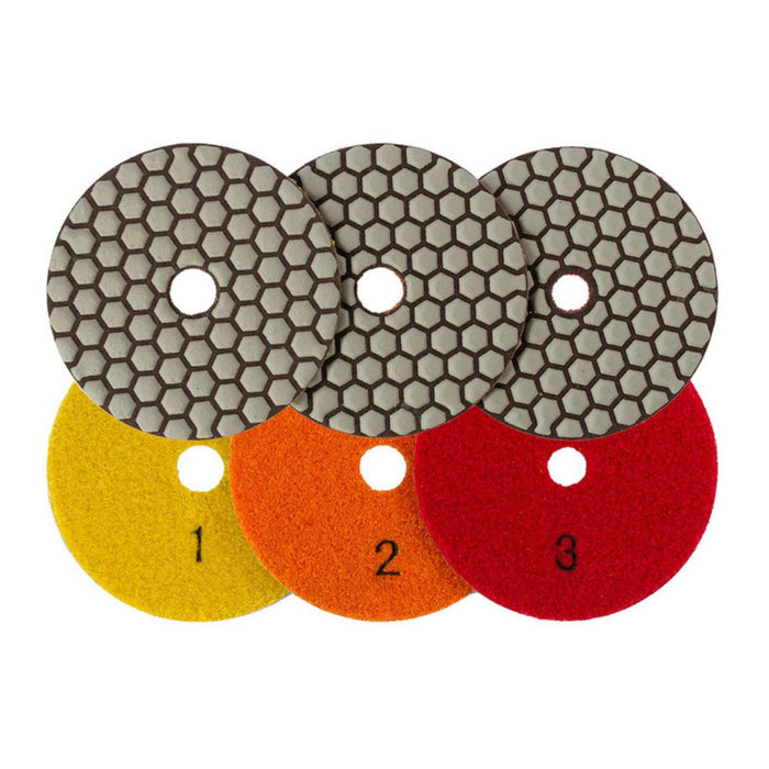 DIAMOND DRY POLISHING DISCS SET 3 PCS NEXTOOL SPD-310