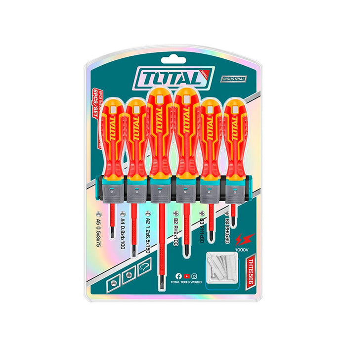 SCREWDRIVER SET 1000V 6H TOTAL