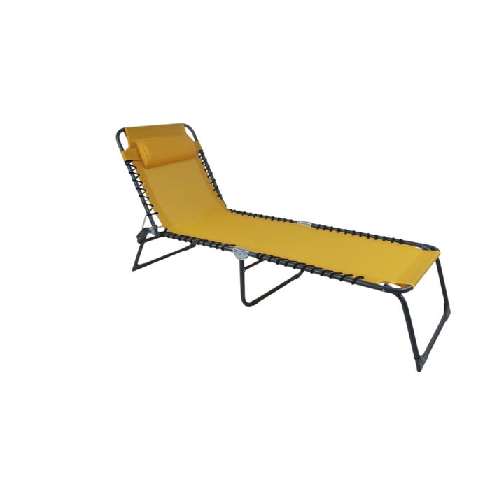 CHAIR CAMPING 189X60X30/84CM YELLOW
