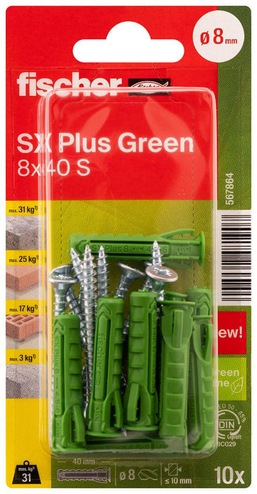 UNIVERSAL DOUBLE SCREW SXPLGR Ф8Х40MM 10PCS