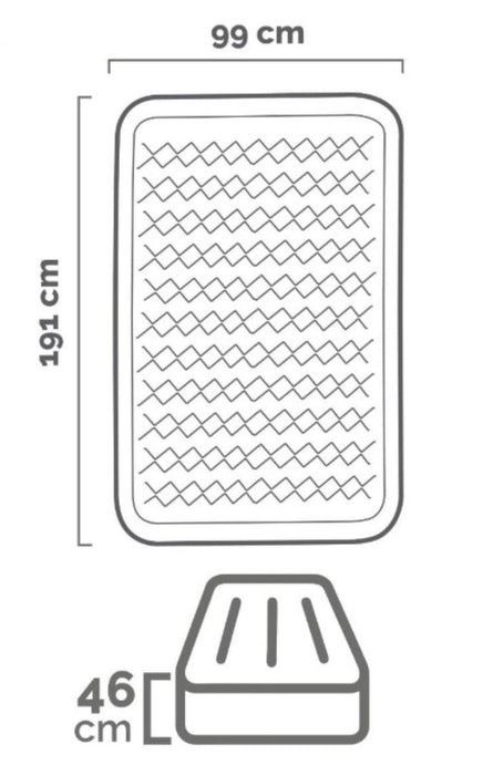 INFLATABLE MATTRESS QUEEN ULTRA 99X191X46CM
