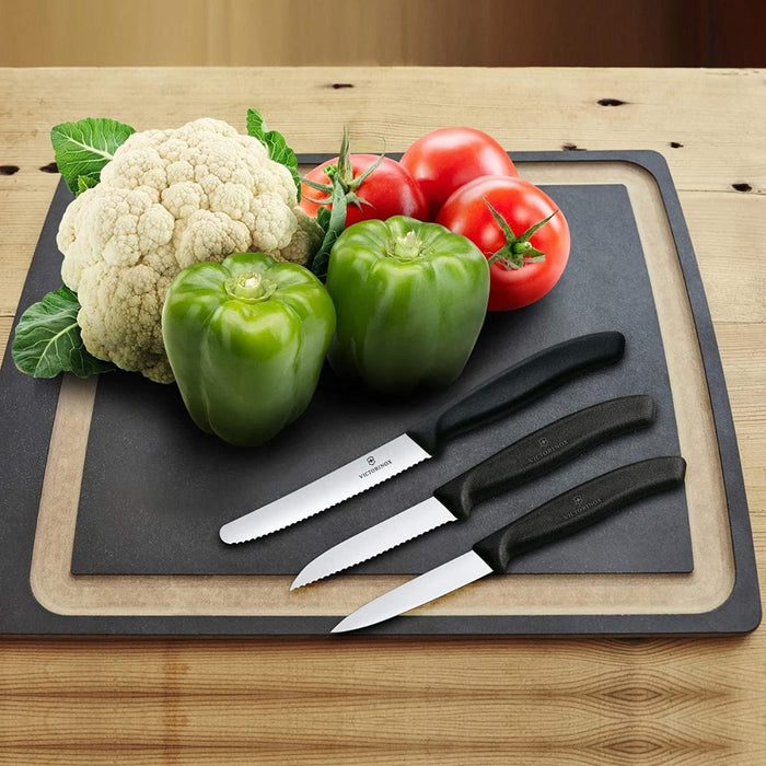 VICTORINOX SWISSCLASSIC KNIVES SET BLACK