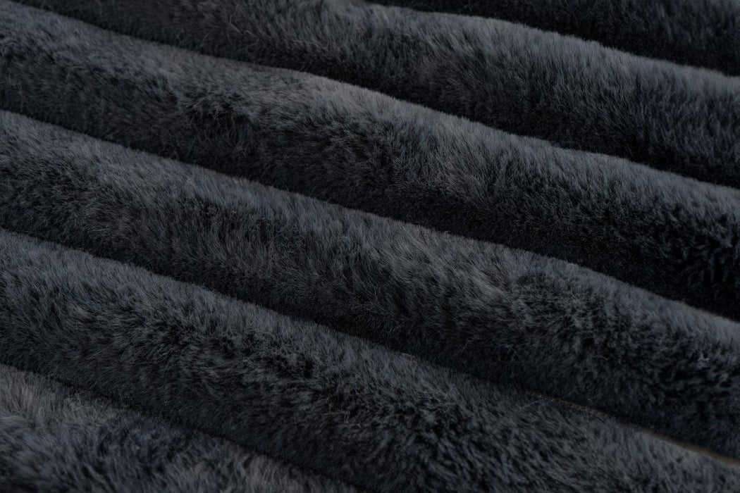 BLANKET PLUSH 150/200CM GRAPHITE