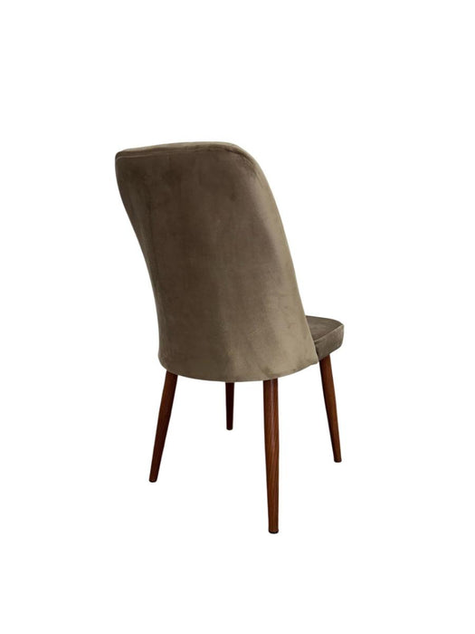 DINING CHAIR AURORA CAPPUCCINO LEG/BROWN