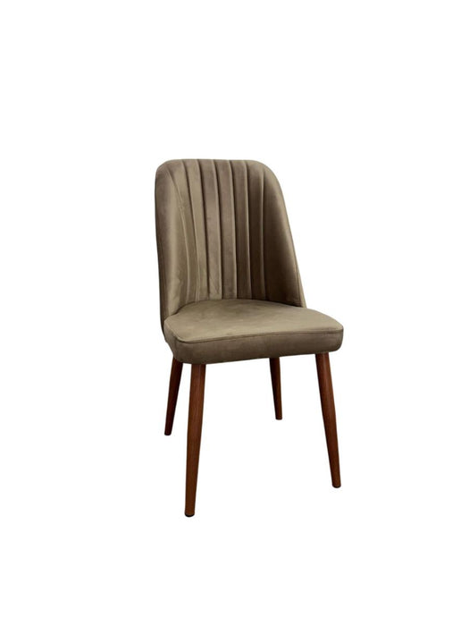 DINING CHAIR AURORA CAPPUCCINO LEG/BROWN