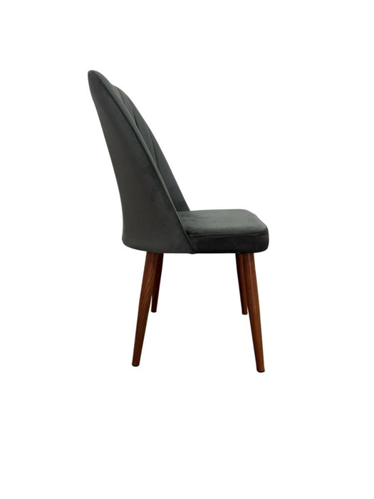 DINING CHAIR AURORA DARK GREY LEG/BROWN