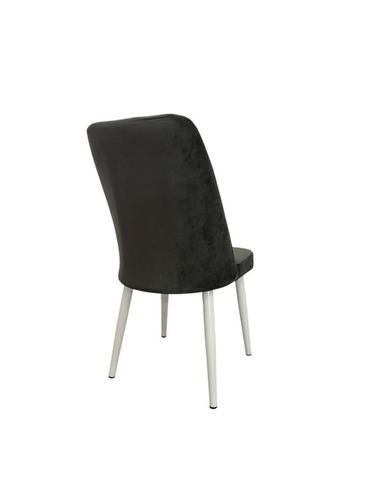 DINING CHAIR AURORA DARK GREY LEG/WHITE