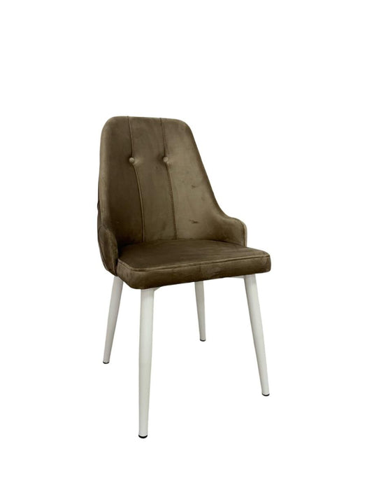DINING CHAIR VESTA CAPPUCCINO LEG/WHITE