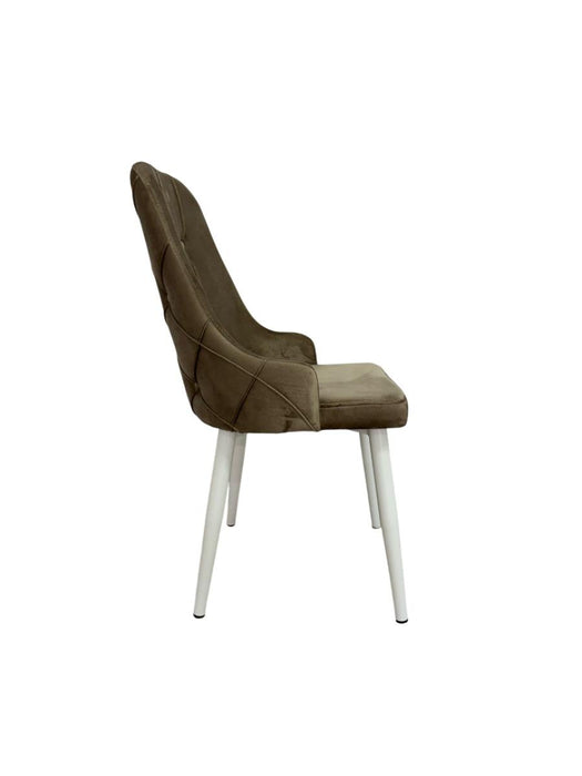 DINING CHAIR VESTA CAPPUCCINO LEG/WHITE
