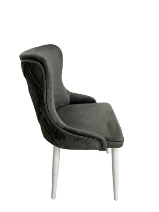 DINING CHAIR ORION DARK GREY LEG/WHITE