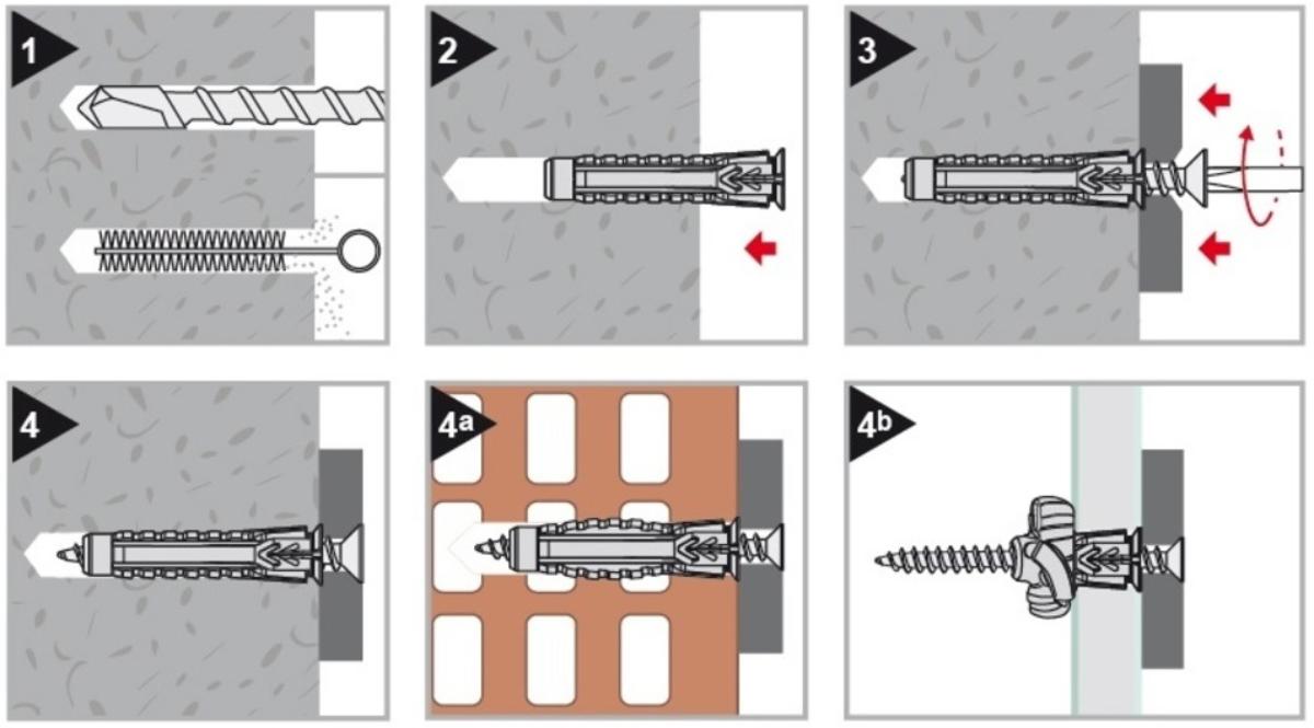 UNIVERSAL DOWEL SCREW FM 6X50/4.5X60 15PCS