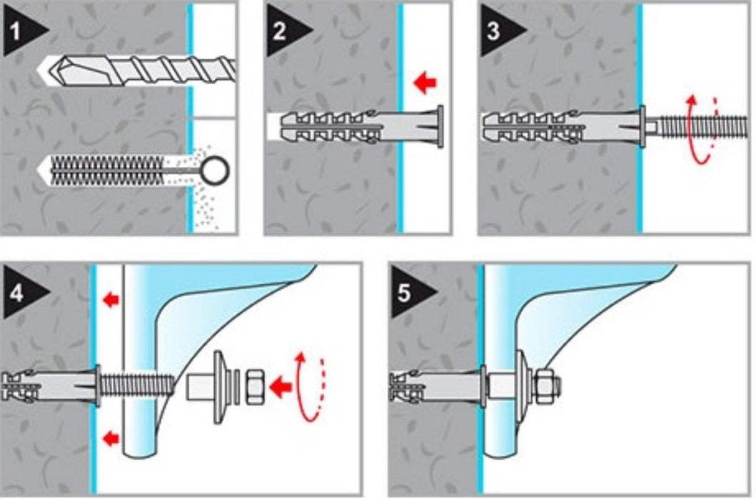SINK KIT FM 12X60/M10X120 2PCS