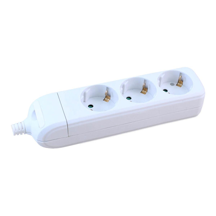 WHITE SWITCH 3X2P+E WITHOUT CABLE COMMEL