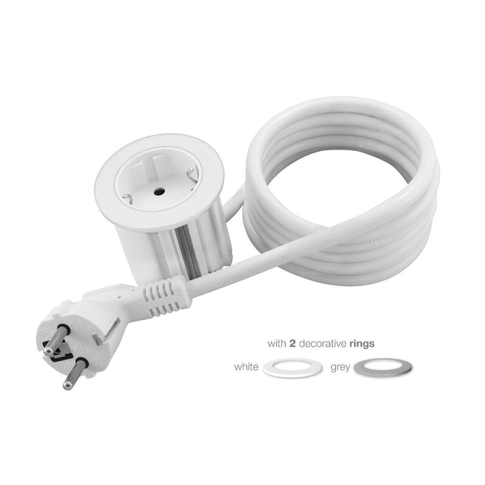 DESK MODULE 1SHUKO F60MM WHITE COMMEL