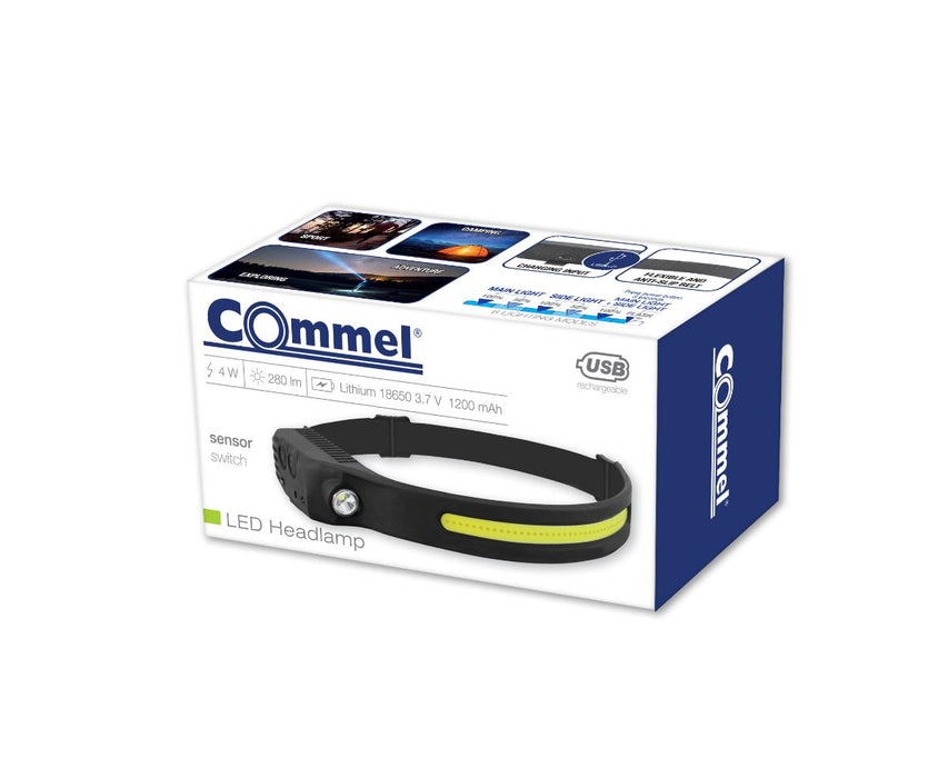 HEADLIGHT LED 4W 280LM 1200MAH COMMEL