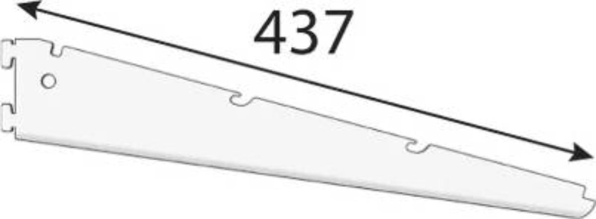 INCLINED CONSOLE AROB420 437X72 WHITE