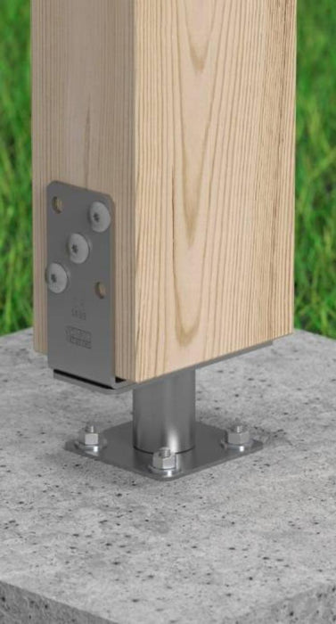 ADJUSTABLE BASE PSRT 60-200/M24 ZINC