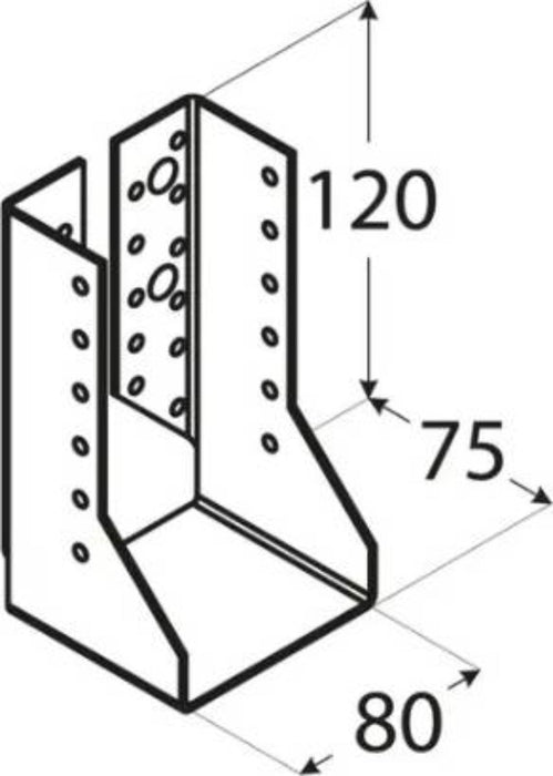 HEEL FOR BEAM CLOSED WBZ26 80X120