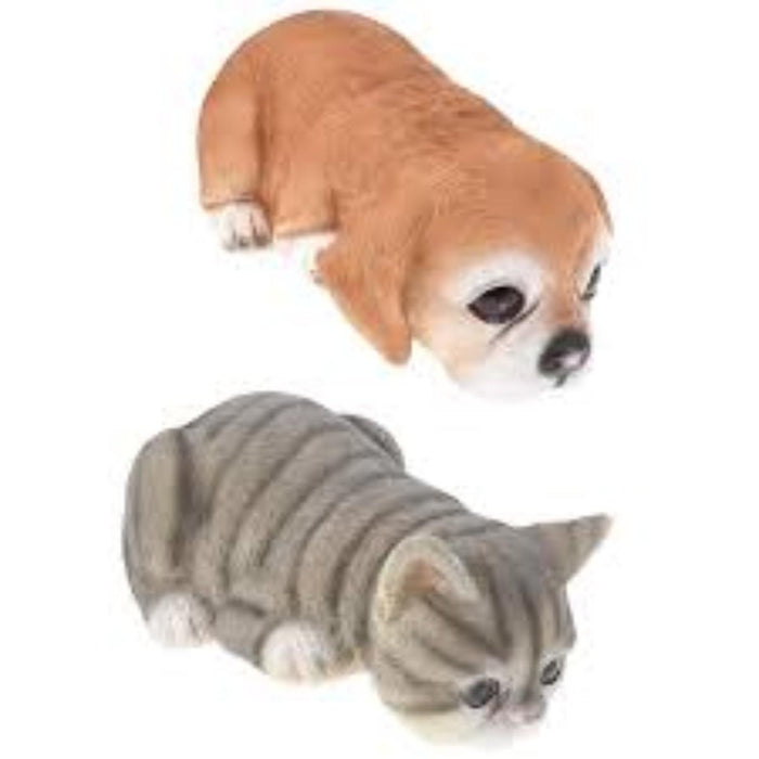 CAT AND DOG FIGURE 24X13X11CM